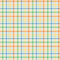 green orange plaid seamless pattern