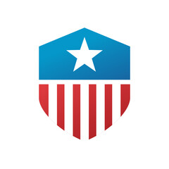 Shield Emblem, Icon Vector Logo Design Template Illustration on white background