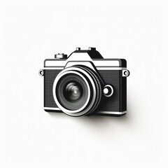 minimalistic camera image perfect for a print
