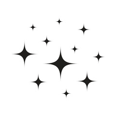 Shine vector icon, clean star illustration sign isolated vector illustration. - obrazy, fototapety, plakaty