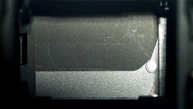 Operation of SLR camera shutters. Macro shot. Filmed on a high-speed camera at 1000 fps. High quality FullHD footage