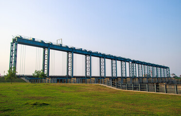 Obraz premium Ganjia Barrage is a tourist attraction located in Gangia, Jharkhand. Jharkhand Tourism site. 