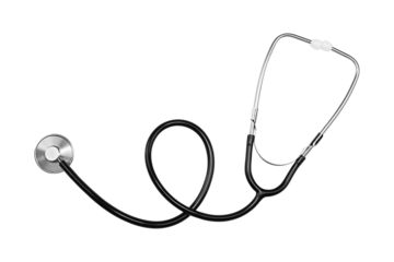 Stethoscope isolated on transparent background	