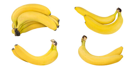 Bananas isolated on white background.