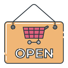 Open Sign Icon