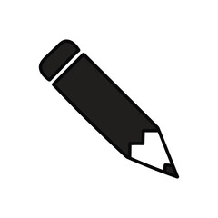A hand-drawn cartoon pencil icon on a white background.