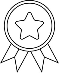 medal design illustration isolated on transparent background