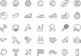 Sports Vector Flat Icons Pack
