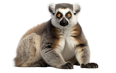 Obraz premium Lemur Monkey A Madagascar Marvel Transparent PNG