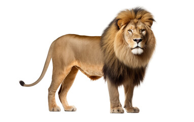Majestic Lion King of Beasts Transparent PNG