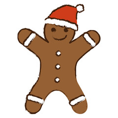 Clip art material: Hand-drawn gingerbread