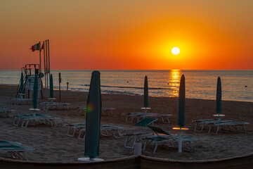 Sunset in Rodi Garganico, Apulia, Italy
