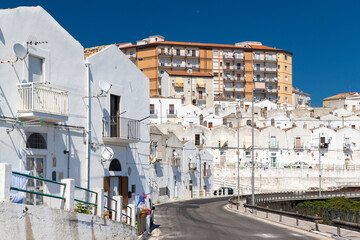 Old town in Monte Sant Angelo, Puglia, Italy