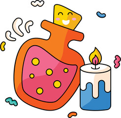 Magic Potion Cute Vector Sticker 
