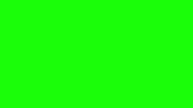 3d animated toss like and heart icon with green screen