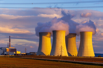 Nuclear power station Dukovany, Vysocina region, Czech republic