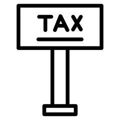 tax signboard line