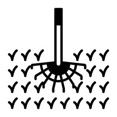 impact sprinklers with 3D diffusion arm concept, water Pressure Release Valve vector icon design Outdoor Decor symbol Farm and Plant sign Mulching and Landscaping stock illustration