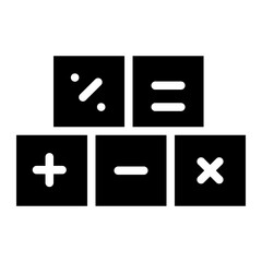 Obraz premium calculator glyph