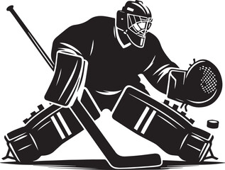 Hockey Player Silhouette, Ice Hockey Player Silhouette