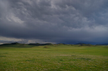 Landscape of the Orkhon Valley in Mongolia