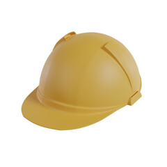 Fototapeta premium 3d illustration of Safety Helmet, Construction and Maintenance Icon, 3d rendering