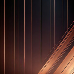 abstract digital art depicting the feeling of a symphony in motion with dark orange and blue color, concept graphic resources, generative ai	