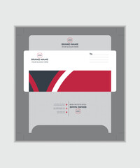 Paper envelope templates for your project design. Creative and modern futuristic envelope design. Fresh and elegant envelope vector illustration print template.