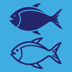 free vector fish logo template