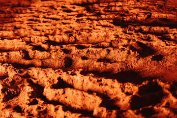 background of a stone surface similar to the soil of the planet Mars