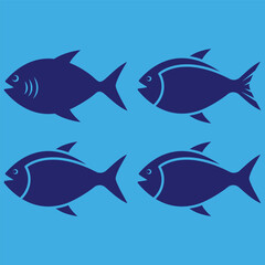 Obraz premium free vector fish logo template