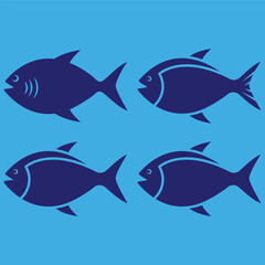 free vector fish logo template