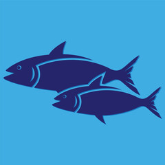 free vector fish logo template