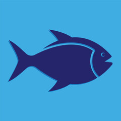 free vector fish logo template