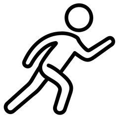 Running man icon vector illustration