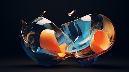 Glass Morphism Background Generative AI