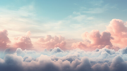 clouds in the sky, wallpaper realistic design