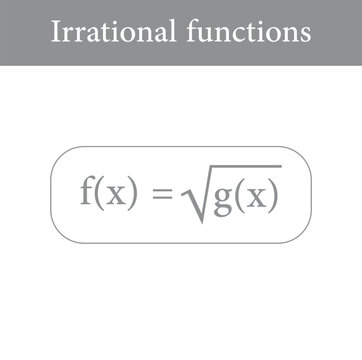 Irrational algebraic functions in mathematics. Scientific resources for teachers and students.