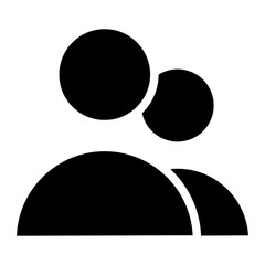 two people glyph 