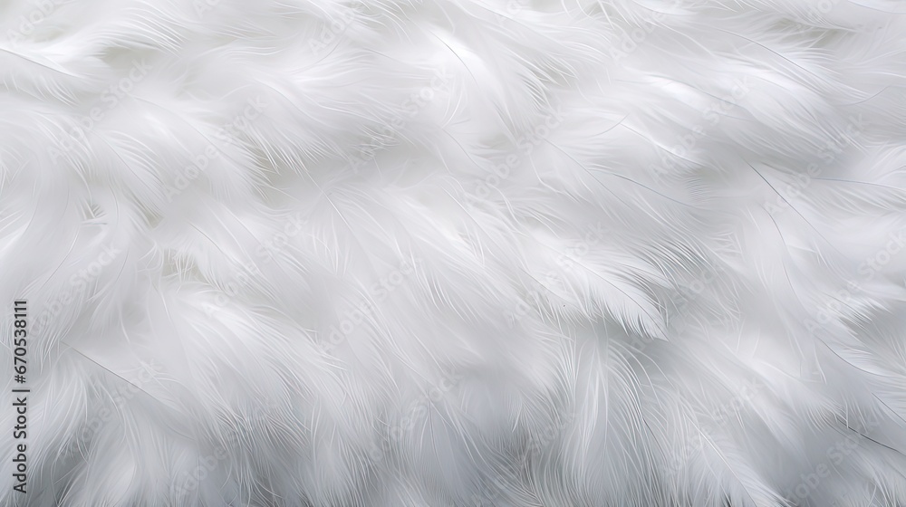 Aufkleber white feather wooly pattern texture background