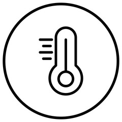 Thermometer Vector Icon Design Illustration