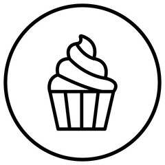 Sweet muffin Vector Icon Design Illustration
