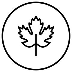 Maple Vector Icon Design Illustration