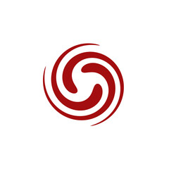 Circle effect, red circle symbol