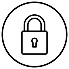 Locked Vector Icon Design Illustration