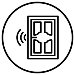 Smartdoor Vector Icon Design Illustration
