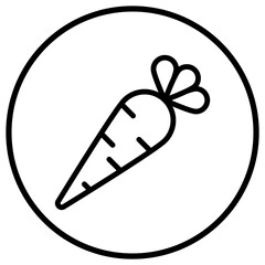 Carrot Vector Icon Design Illustration