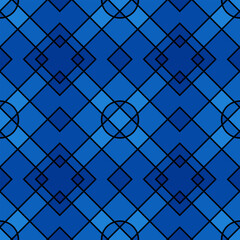 Art deco Seamless Pattern. Retro line art texture. Vector Illustration of Stylish Geometric Background