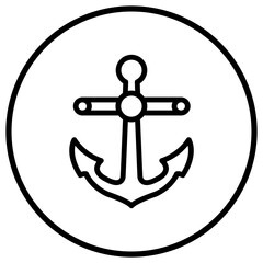 Anchor Vector Icon Design Illustration