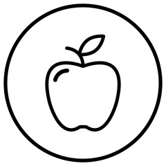 Apple Vector Icon Design Illustration